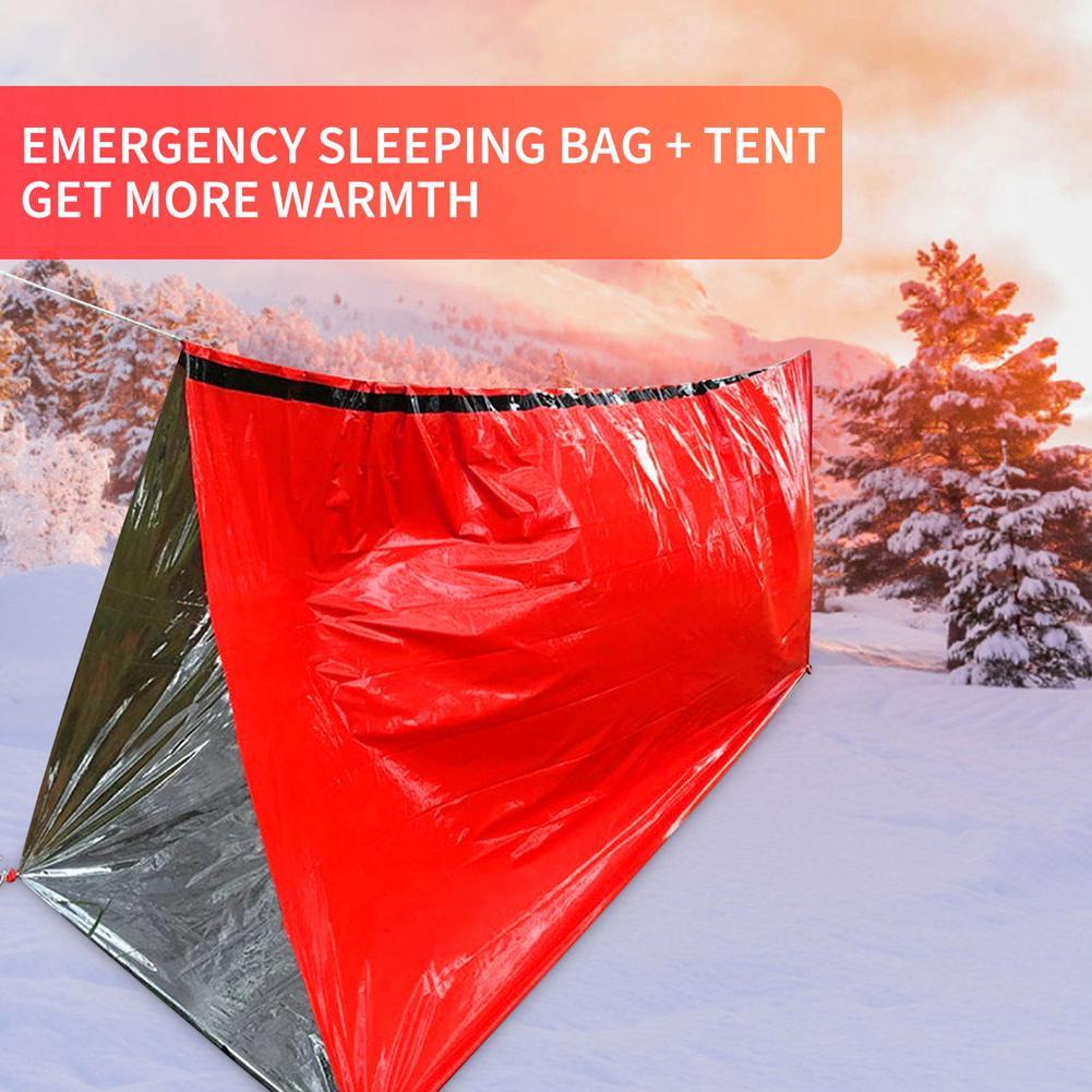 ポータブル防水緊急サバイバル寝袋屋外 EDC キャンプギアサ - First Aid Bag Kit のレビューと価格