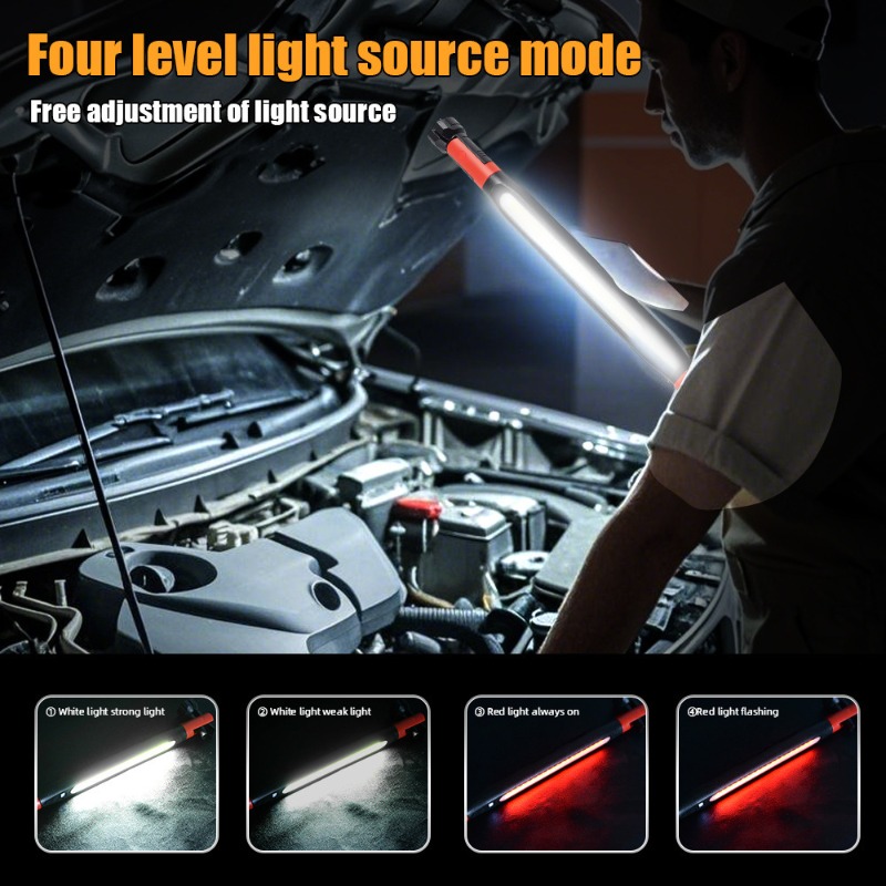 充電式LEDワークライト 1200ルーメン 磁気懐中電灯 3 - Power Outage Light のレビューと価格