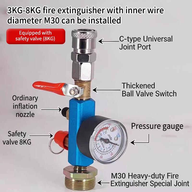 小型タンクおよび消火器用エアポンプ圧力アダプター変換キット  - Fire Extinguisher Small のレビューと価格