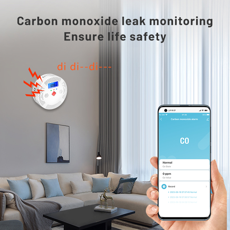 Tuya-インテリジェントコネクテッドアラーム,Wi-Fi, - Co Detector Plug のレビューと価格