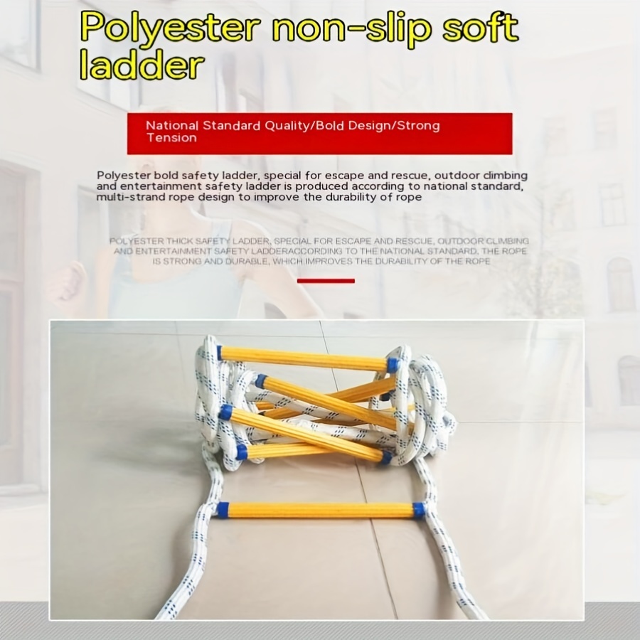 5 メートル火災避難はしご滑り止め救助ロープ緊急作業安全対応 - Fire Escape Ladder のレビューと価格