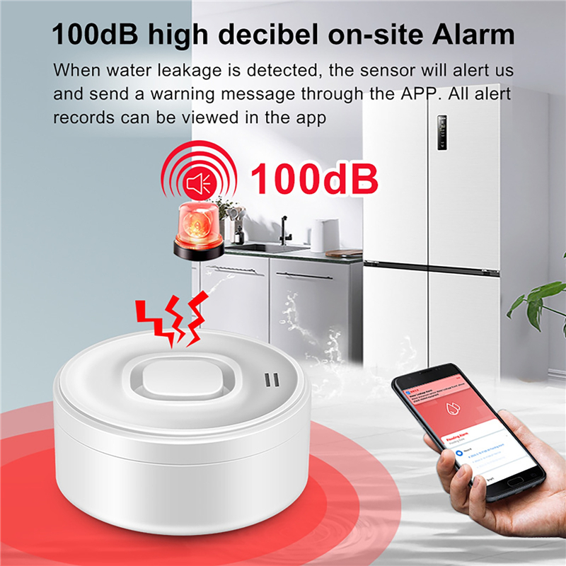 スマートWIFI水漏れ検知器 100dB大音量アラーム リモ - Water Alarm Sensor のレビューと価格
