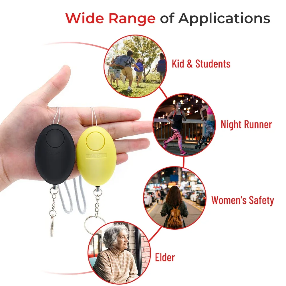 120dB 個人安全警報キーホルダー自己防衛緊急サウンドデバ - Personal Alarm Keychain のレビューと価格
