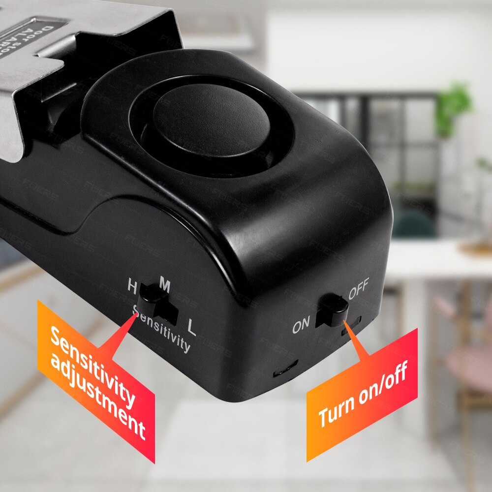 ワイヤレスドアストップ警報システム 125dB 大音量ホーム - Door Stop Alarm のレビューと価格