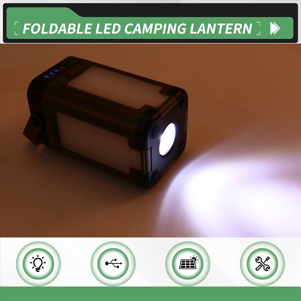 X08A 折りたたみ式 LED キャンプランタン ソーラー充 - Power Outage Light のレビューと価格