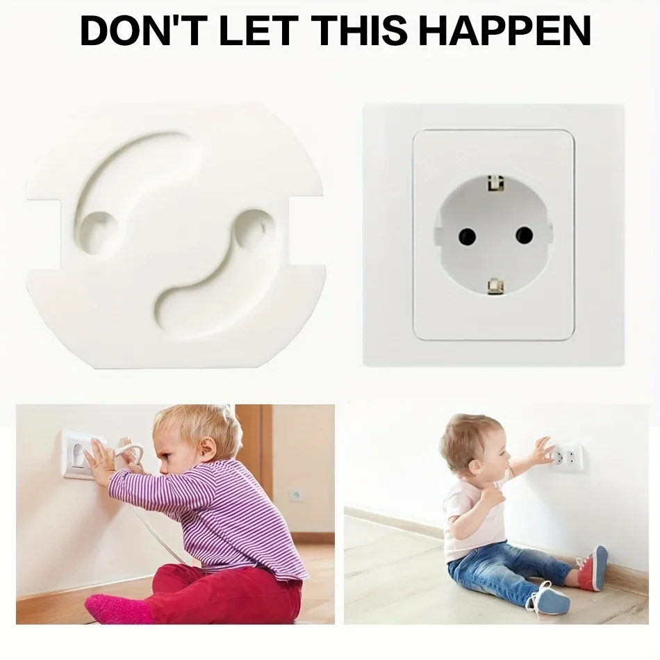 ベビー安全ソケットカバー 10 個電気プラスチックコンセント - Outlet Cover Baby のレビューと価格