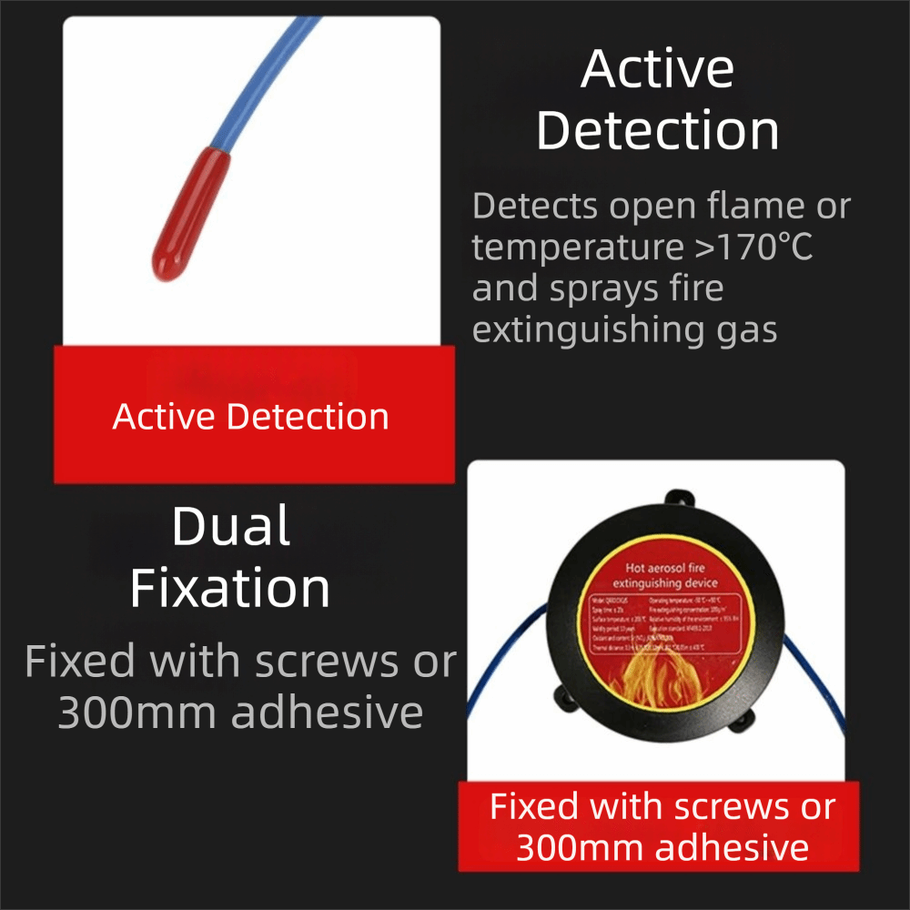 デュアルライン設計の難燃装置 難燃自動起動消火装置 DINレ - Fire Extinguisher Small のレビューと価格