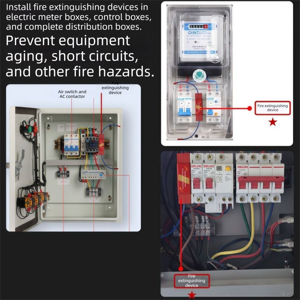 デュアルライン設計の難燃装置 難燃自動起動消火装置 DINレ - Fire Extinguisher Small のレビューと価格